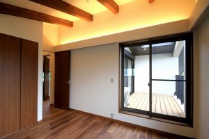 杉並の住宅　ベッドルーム