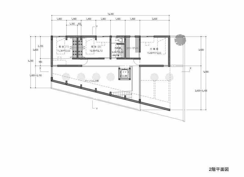 桶川の住宅　2F平面図