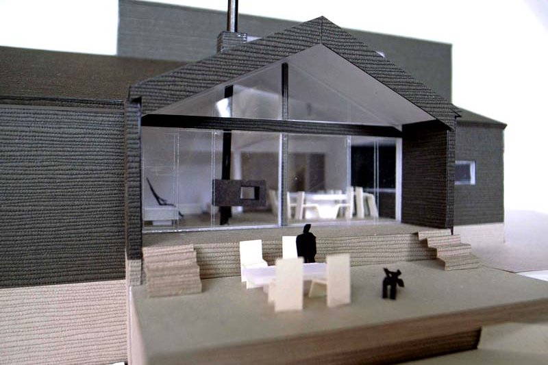 ニセコの別荘　模型写真