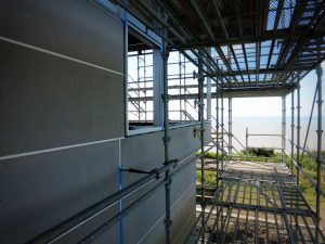 水平線の家　外壁工事