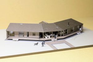 長南町のヴィラ　模型写真