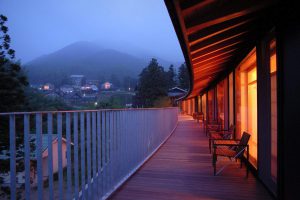 雷山の別荘　展望バルコニー
