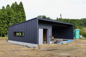 長南町のヴィラ　ガレージ工事