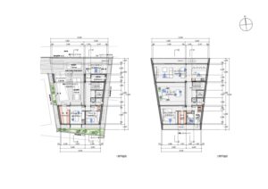 小金井のコートハウス　平面図