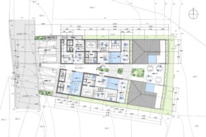 古宇利島のシーサイドヴィラ　1階平面図